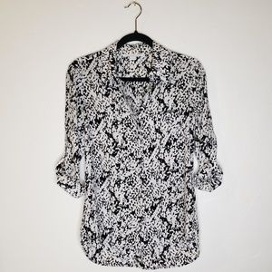 DVF Snake Print Silk Blouse